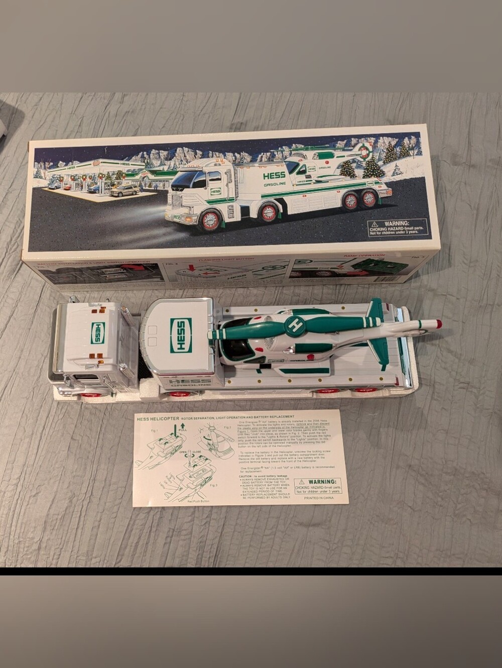 NIB Hess 2006 Truck and Helicopter